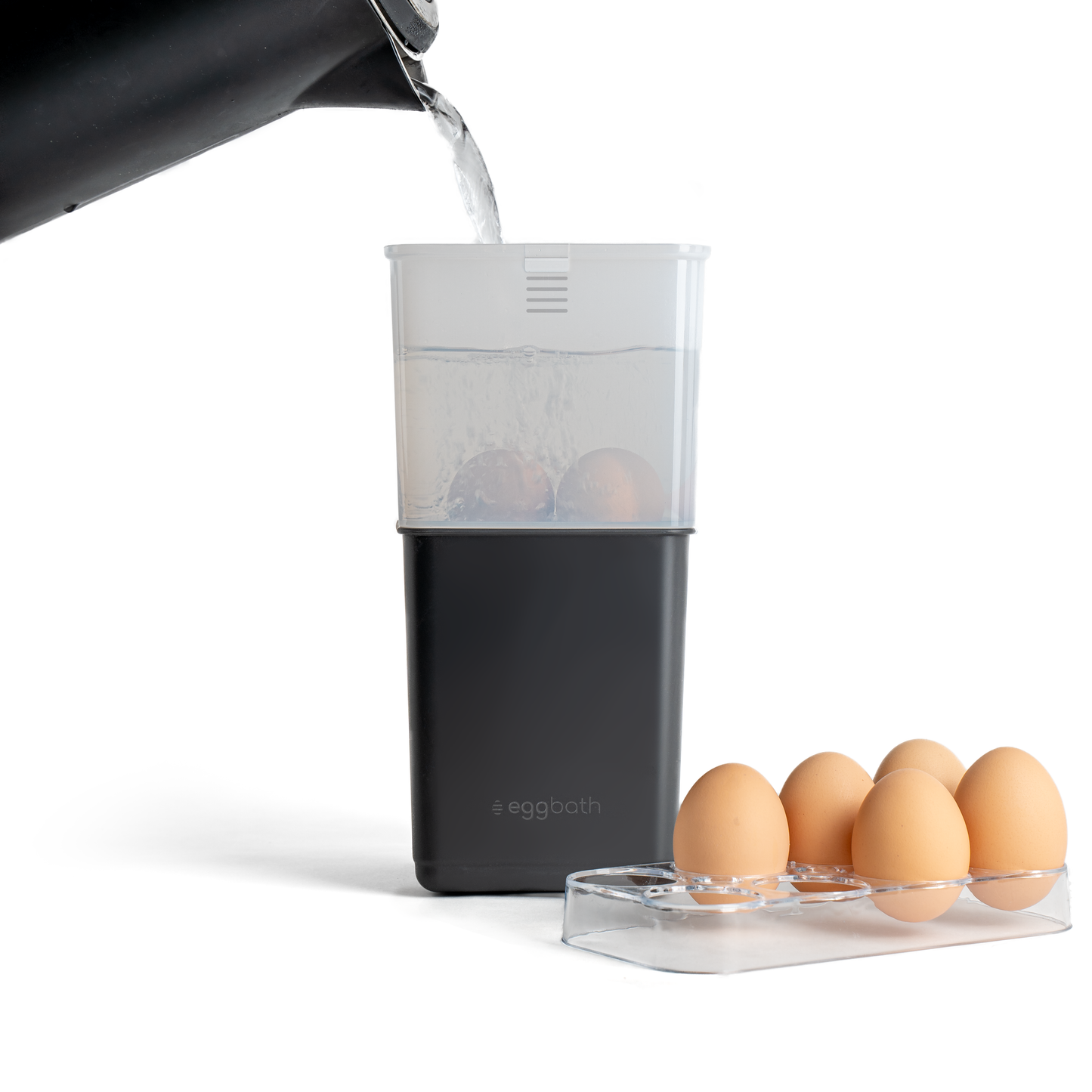 EggBath - Soft Boiled Egg Cooker with a Built-In Timer